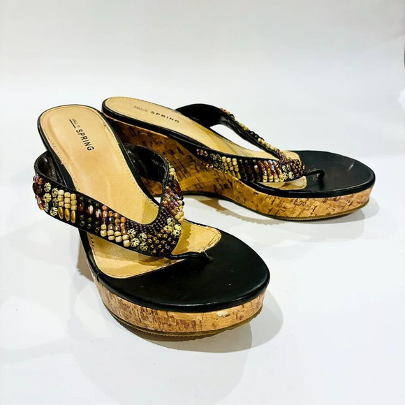 CALL IT SPRING Brown  platform sandals - Picture 1 of 7